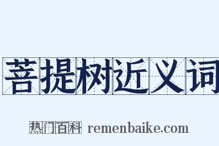 菩提树近义词是什么意思的图片